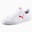 Smash Cat Leather Trainers, Puma White-Barbados Cherry, small-THA