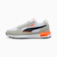 Swatch for PUMA White-New Navy-Glacial Gray-Orange Glo