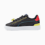 PUMA x SMILEYWORLD Serve Pro Kids' Trainers, Puma Black-Royal Blue-High Risk Red-Vibrant Yellow, small-PHL
