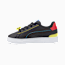 PUMA x SMILEYWORLD Serve Pro Kids' Trainers, Puma Black-Royal Blue-High Risk Red-Vibrant Yellow, small-PHL
