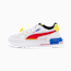 PUMA x SMILEYWORLD Graviton Kids' Trainers, Puma White-High Risk Red-Vibrant Yellow-Puma Royal, small-PHL