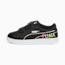 รองเท้าผ้าใบเด็ก Smash v2 Home School, Puma Black-Puma White-Sunset Glow-Nitro Blue-Sun Stream, small-THA