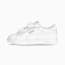 Smash 3.0 Leather V Sneakers Baby, PUMA White-Cool Light Gray, small-GBR