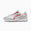 Inhale Sneakers Unisex, Feather Gray-For All Time Red, small-GBR