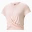Studio Twist Burnout Women's Training Tee, Cloud Pink-burn out print, small-PHL