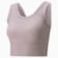 Studio Yogini Luxe Cropped Women's Training Tank Top, Quail Heather, small-PHL