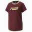 Deco Glam Short Sleeve Training Tee Women, Aubergine, small-PHL