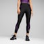 กางเกงเลกกิ้งเอวสูงผู้หญิง 7/8 ส่วน Puma Fit, PUMA Black-Purple Pop, small-THA