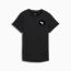 เสื้อยืด TAD ESSENTIALS Heather สำหรับผู้หญิง, PUMA Black Heather, small-THA