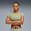 PUMA STRONG Crop Tee Women, Lux Army, small-GBR