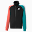 Iconic T7 Track Jacket Youth, Puma Black-Deep Aqua, small-PHL