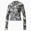 Crystal Galaxy Printed Long Sleeve Fitted Women's Tee, Puma Black, small-PHL