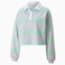 SWxP Striped Long Sleeve Polo Shirt Women, Lavender Fog, small-PHL