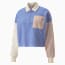 Downtown Oversized Long Sleeve Polo Women, Lavendar Pop, small-PHL