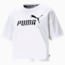 Essentials Logo Cropped Tee Women, Puma White, small-THA