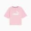 Essentials Logo Cropped Tee Women, Pink Lilac, small-THA