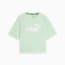 Essentials Logo Cropped Tee Women, Fresh Mint, small-THA