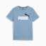 Essentials+ Two-Tone Logo Tee Youth, Zen Blue, small-THA