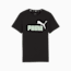 Essentials+ Two-Tone Logo Tee Youth, PUMA Black-Fresh Mint, small-THA