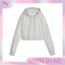 Classics Women's Cropped Hoodie, Light Gray Heather, small-PHL