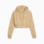 Classics Women's Cropped Hoodie, Sand Dune, small-PHL