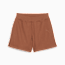 DARE TO Women's Flared Shorts, Brown Mushroom, small-PHL