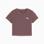 WARDROBE Essentials Baby Tee Women, Raisin, small-THA