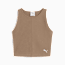 WARDROBE Essentials Ribbed Crop Top Women, Totally Taupe, small-THA