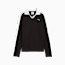 T7 Relaxed Long Sleeve Polo Women, PUMA Black, small-GBR