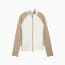 CLOUDSPUN Fleece Hybrid Golf Jacket Women, Warm White-Ice Coffee, small-GBR