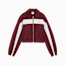 Relaxed Cropped Track Jacket Women, Ruby Shimmer, small-THA