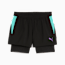 INDIVIDUAL 2-in-1 Padel Shorts Women, PUMA Black-Purple Glimmer-Aquatic, small-GBR