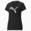 Power Safari Short Sleeve Tee Women, Puma Black, small-THA