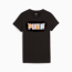 Essentials+ Women's Graphic Tee, PUMA Black, small-THA