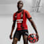 เสื้อเจอร์ซีย์ชายจำลองจากเสื้อชุดเหย้าของทีม A.C. Milan เกรดแฟนบอล (Replica), For All Time Red-PUMA Black, small-THA