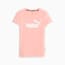 Essentials+ Metallic Logo Tee Women, Peach Smoothie, small-PHL