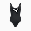 PUMA Swim Women's 1 Piece Swimsuit, black, small-GBR