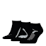 PUMA Unisex Sneaker Socks 3 pack, black, small-THA