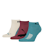 PUMA Unisex Quarter Socks 3 Pack, blue / purple, small-PHL