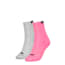 ถุงเท้าสั้นจาก PUMA แพ็ค 2 คู่ สำหรับผู้หญิง, pink / grey, small-THA