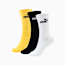 ถุงเท้าสั้นยูนิเซ็กส์ (แพ็ค 3 คู่), yellow, small-THA