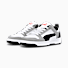 PUMA White-PUMA Black-Concrete Gray-For All Time Red
