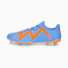 Blue Glimmer-PUMA White-Ultra Orange