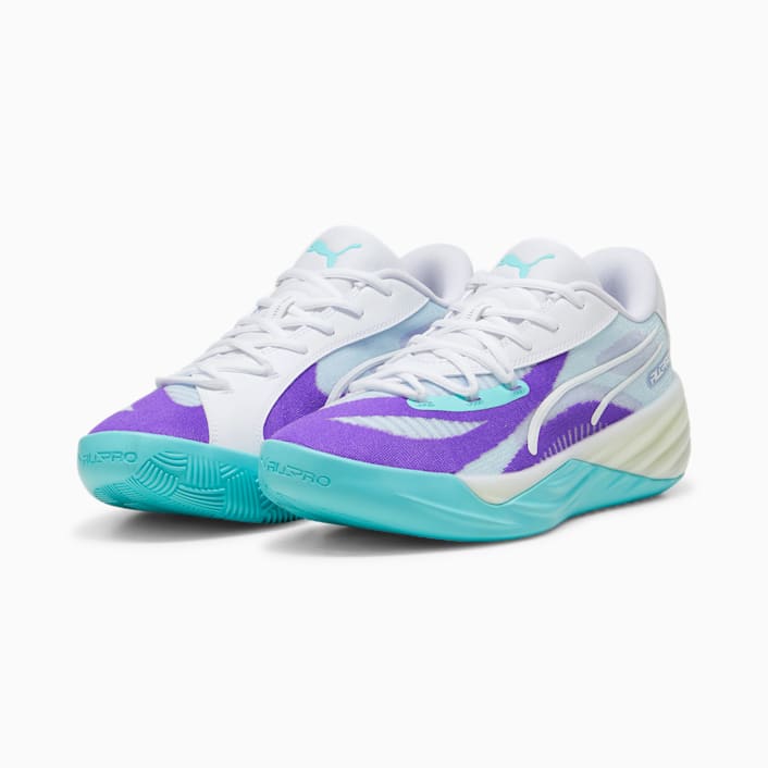 Puma basketball shoes purple clearance