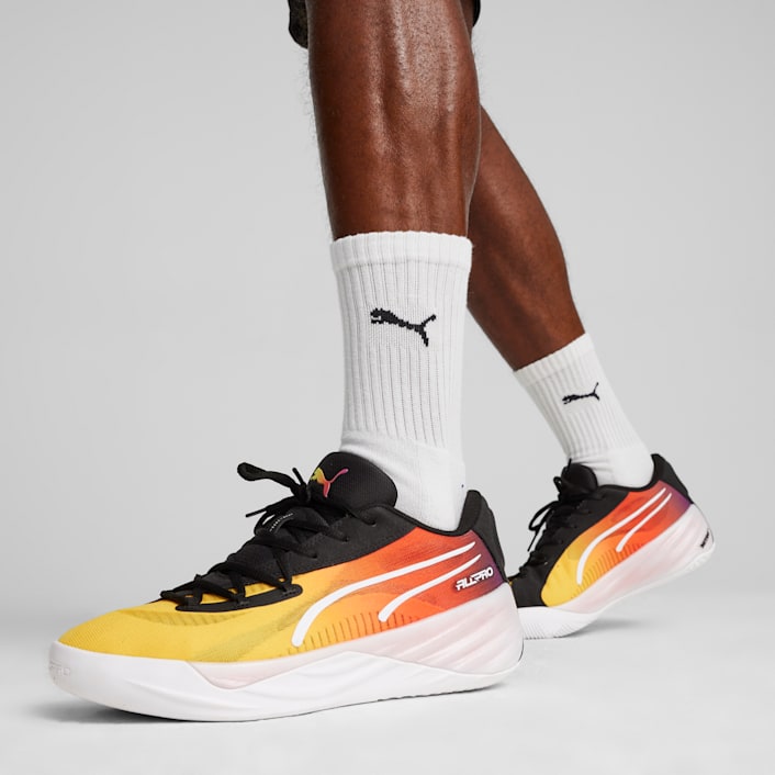 PUMA Calzado deportivo All Pro Nitro Hombres amarillo naranja negro blanco talla 38