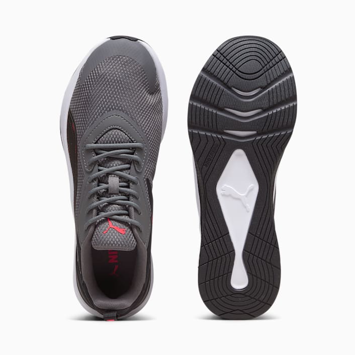 Textured lace up running shoes puma discount