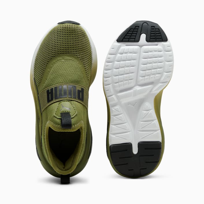 Puma slip ons kids green on sale