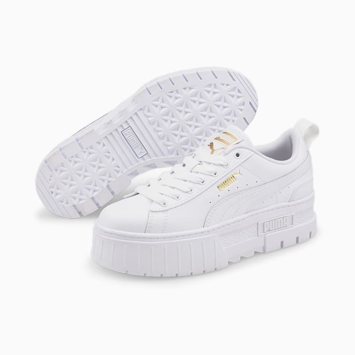 Mayze Leather Youth Trainers | Age 8-16 Years | PUMA