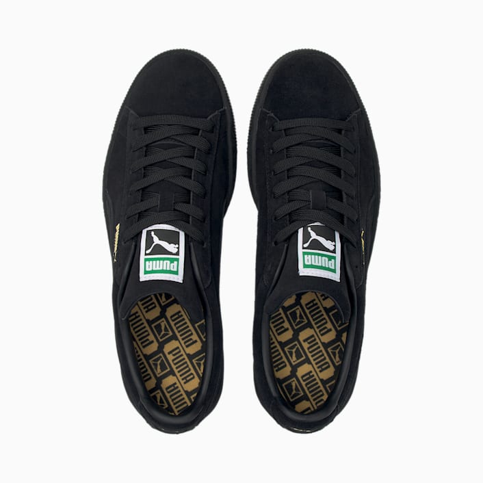 Zapatillas Puma Suede negras y blancas para mujer