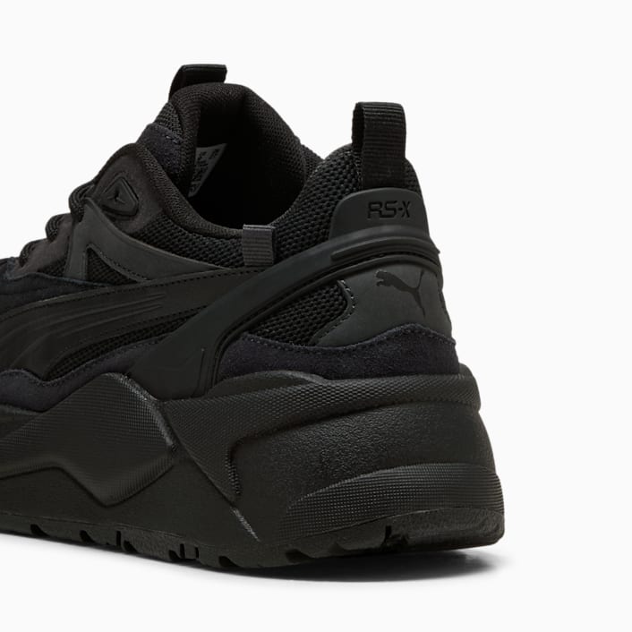 Black leather puma shoes 2025